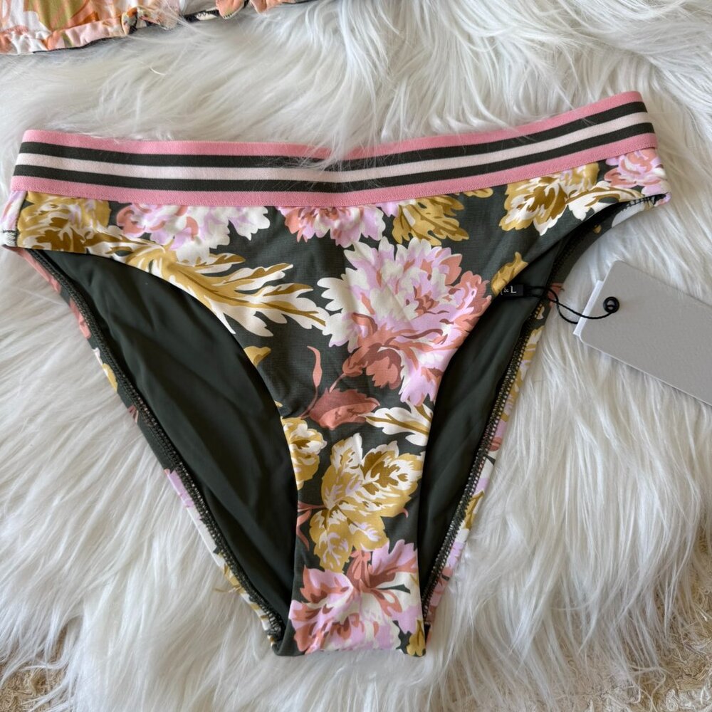 NWT Monte & Lou Reversible Fantasy Floral Triangle Top & Serene Bottoms 6 & 8 - Picture 2 of 9